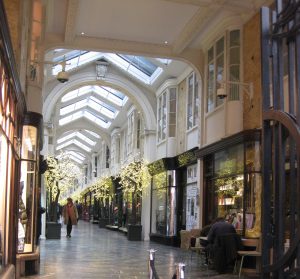 The Burlington Arcade just as it opened on a frosty morning.